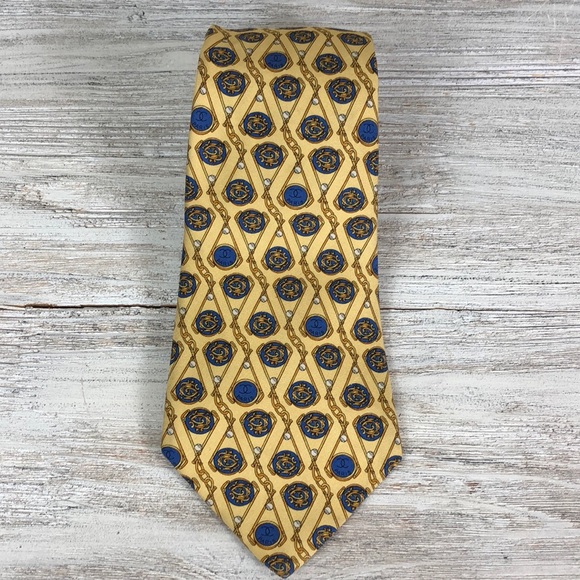CHANEL Other - Chanel Paris Gold CC Tie Silk Tie Italy.